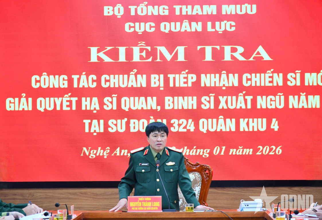 Sư đoàn 324 làm tốt công tác chuẩn bị tiếp nhận chiến sĩ mới năm 2026